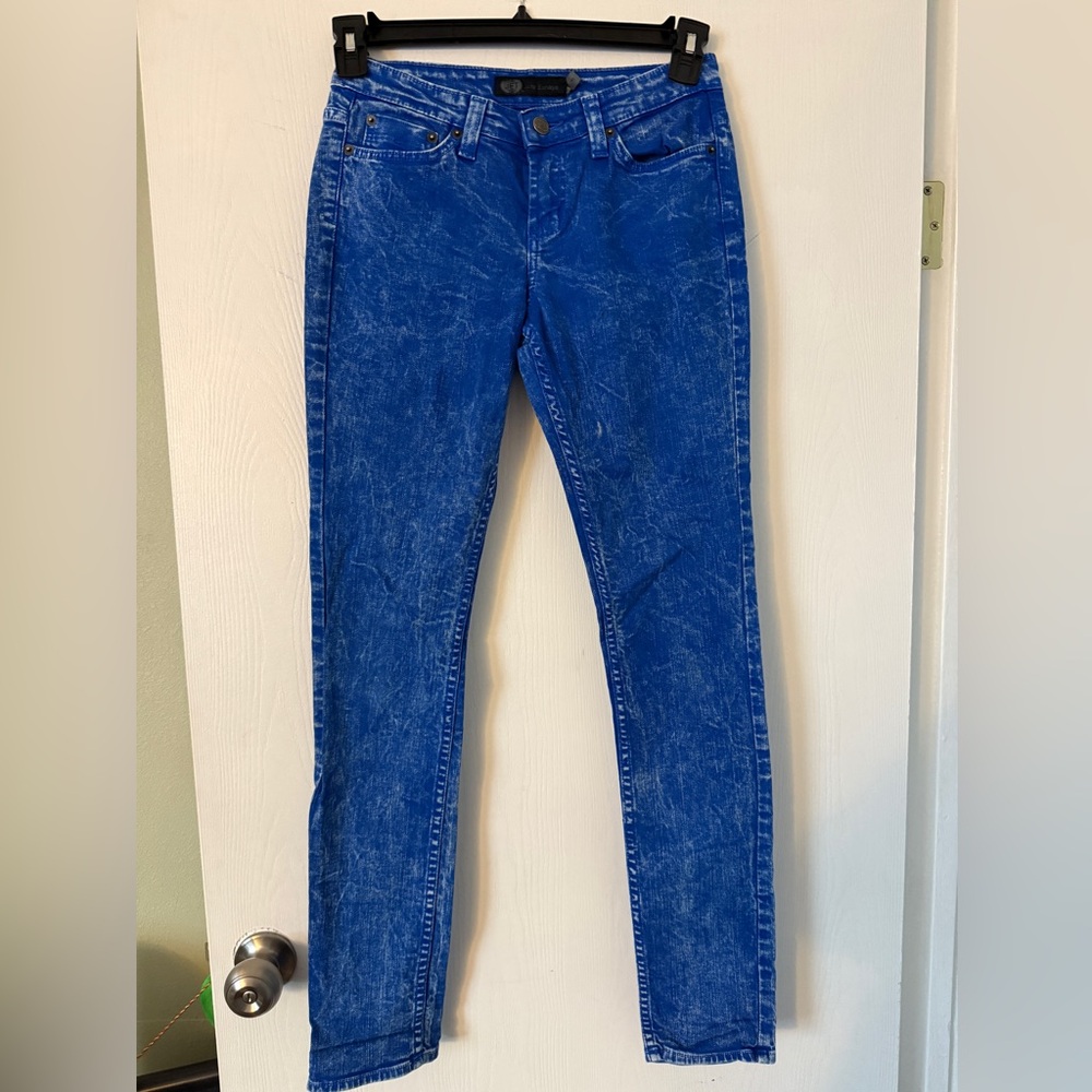 Jet by John Eshaya Blue Acid Wash Jeans